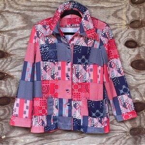 Vintage 70’s Handmade Bandana Western Shirt!